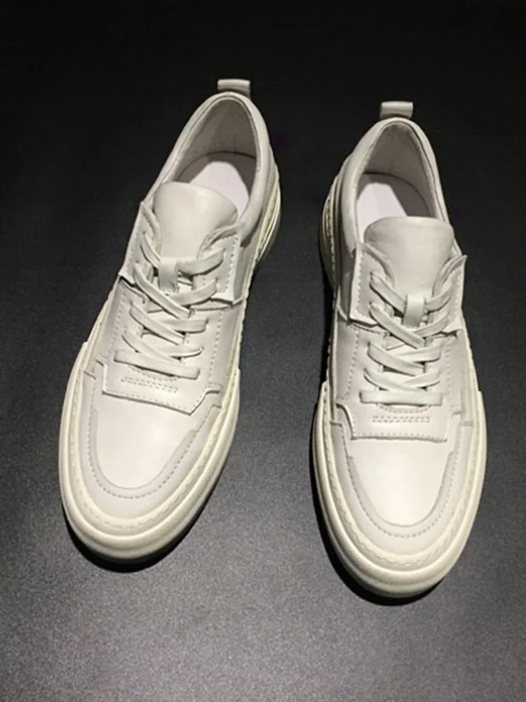 Fashion-Men-White-Genuine-Leather-Skateboard-Shoes-Thick-Platform-Flats-Lace-Up-Sneakers-Casual-Cowhide-Jogger-1