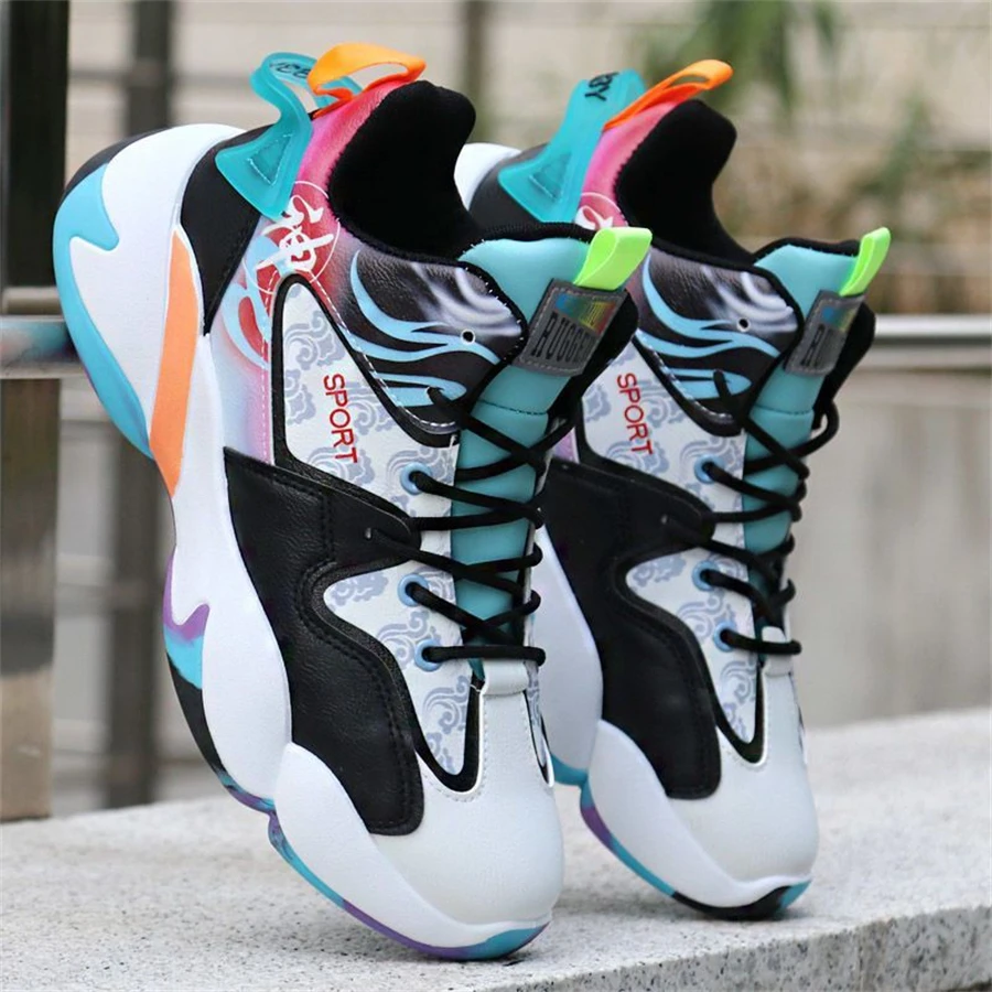 New-Male-Sneakers-High-Top-Men-s-Basketball-Shoes-Versatile-Fashion-Sports-shoes-Anti-slip-Running-3